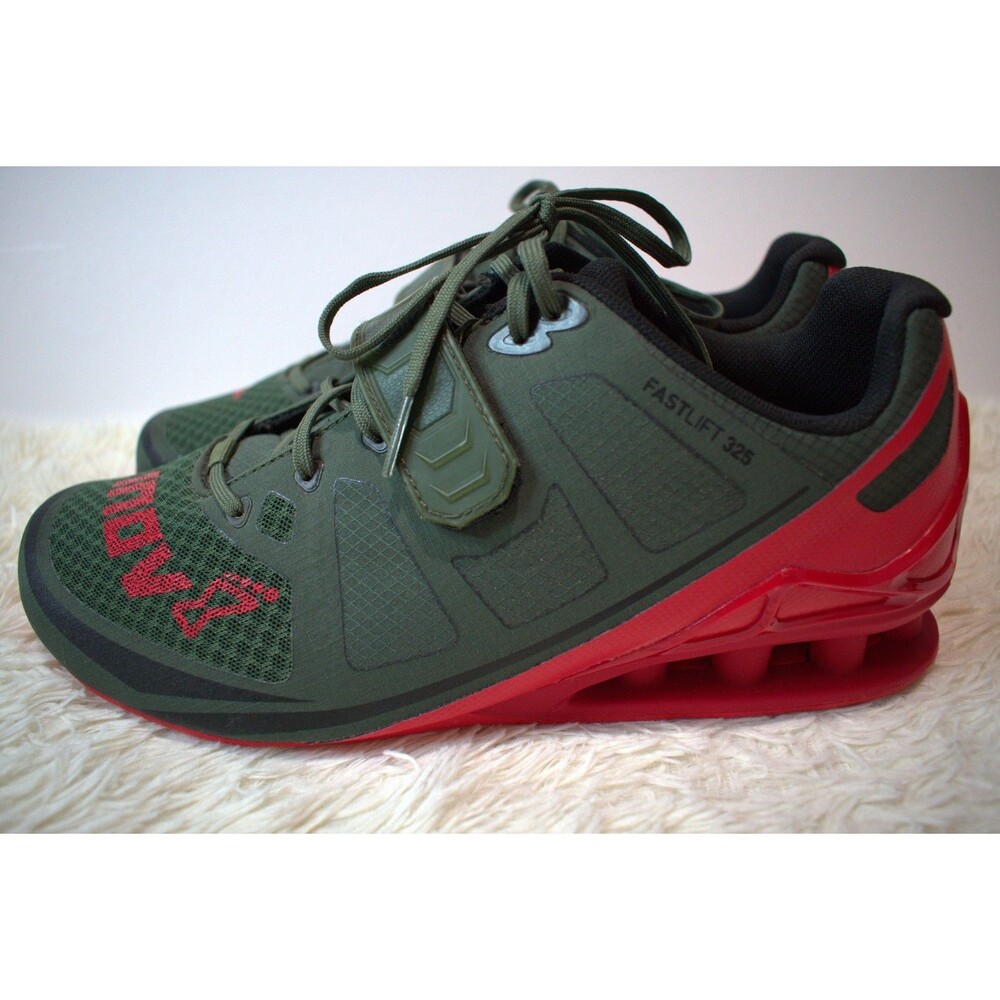 Inov-8 FastLift 325 Training Sneakers 000722‑GR‑RD‑01 Men's Size 9.5/Women's 11